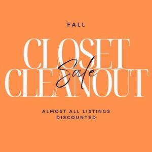 Fall Closet Cleanout Sale!!!